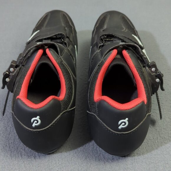 Peloton Cycling Shoes Unisex Size 43 Black Red Cleats - Picture 6 of 10